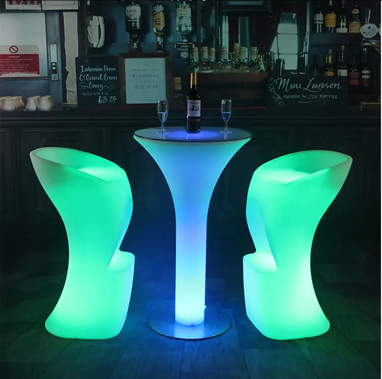 Outdoor Creative Lighting Furniture Bar Stool Cocktail High 