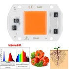 Светодиодная лампа AC220V 10 Вт 20 Вт 30 Вт 50 Вт с полным спектром освещения для выращивания растений в помещении саженцы для выращивания цветов