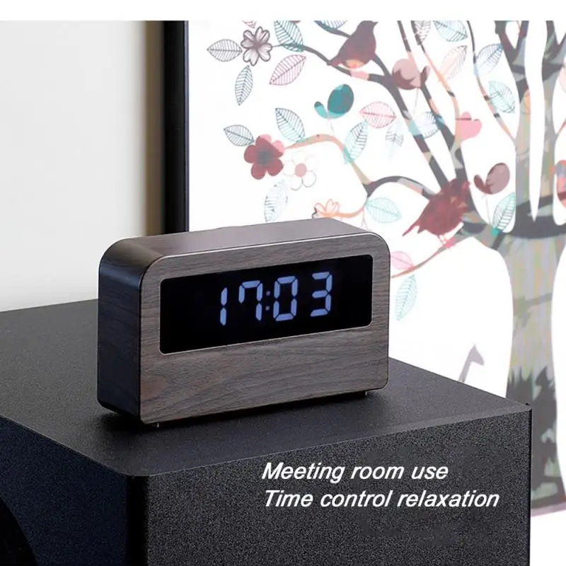 

Creative Wireless LED Night Lights Bedroom Decor Large LCD Screen Digital Page Turning Clock Christmas Gifts For Kid Night Light