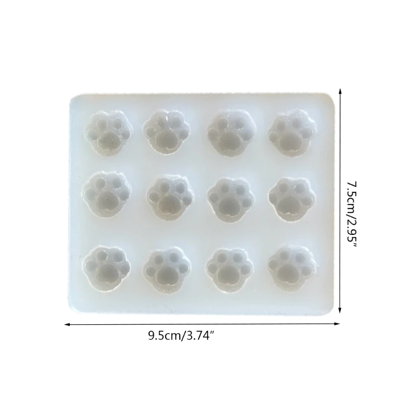 

X4YA Shiny Glossy Small Love Shape Hairpin Silicone Epoxy Resin Mold DIY Keychain Pendant Jewelry for Valentine Gift Craft