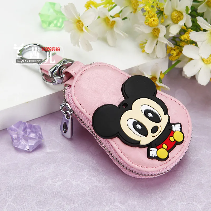 Style31 Милый мультяшный брелок Hello Kitty, модный кожаный кошелек на молнии, брелок для женщин и девочек, брелок для ключей, автомобильный Шарм, ювелирное изделие, подарок - Цвет: Style31