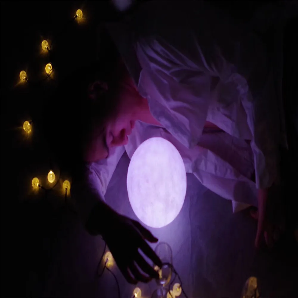 

3D Night Light 16 Colors Change with Remote Moon Lamp Rechargeable Touch Control Lights Novelty Night Lamps for Child Home Decor