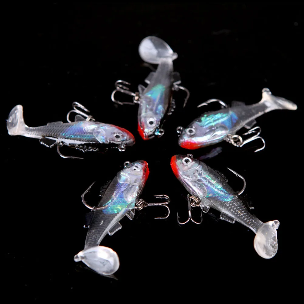 2 шт. Реалистичная рыболовная приманка из ПВХ новое поступление 5 см 8 г Мягкая