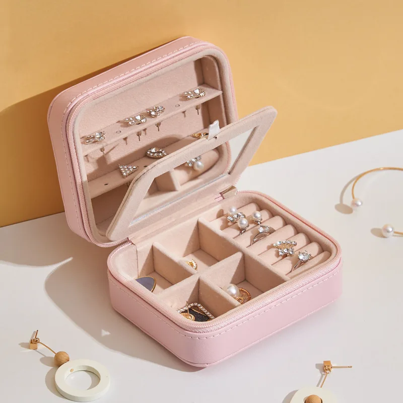 

VoltaBox 2021 New Travel Portable Jewelry Box Jewelry Earrings Storage Box Korea Creative Jewelry Box Necklace Organizer