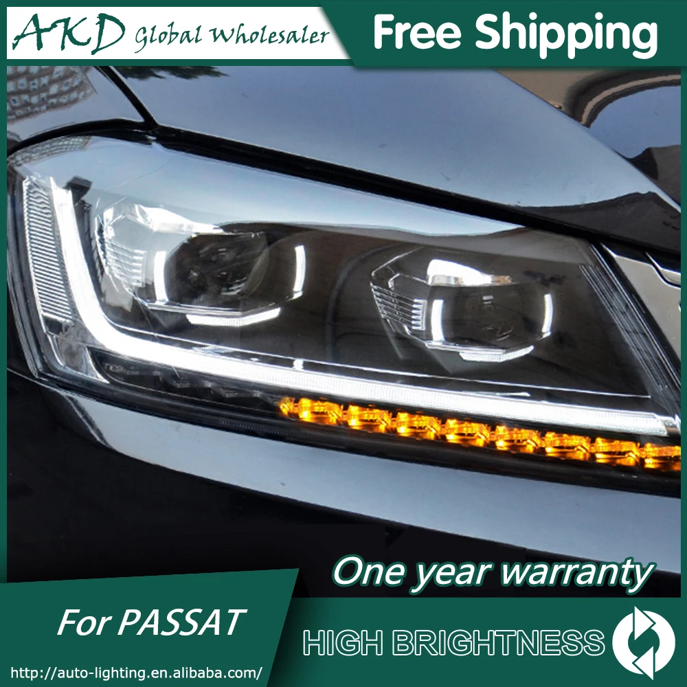 Светодиодные фары для VW Passat ЕС B7 2012 2016 Magotan DRL Дневной осветительным приборам