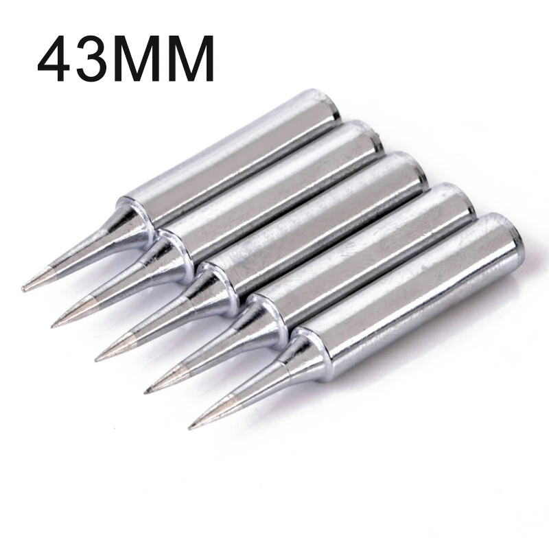 

Lead Free 5pcs Soldering Tool Solder Iron Head Tips 900m-T-I 936 937 Welding Set Copper Plating Alloy Soldering Iron Tool Parts