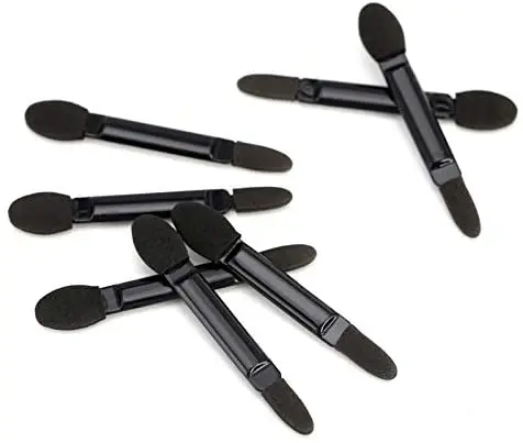 Одноразовая двухсторонняя кисть для теней 100 шт. губка бровей и подводки глаз с