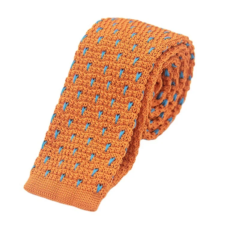 

5.5cm Tie Narrow Men Casual Student Knitting Neckwear Suit Accessories for Clothes Polyester Dot Neckties