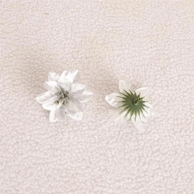 20 шт. самодельные Цветы блестящие рождественские искусственные цветы голова