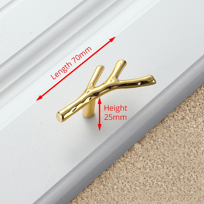 Gold Single Hole KAK модная деревянная Мебельная ручка 96 мм 128 мм черная Серебристая бронзовая ручка для кухонного шкафа ручки для выдвижных ящиков дверные ручки Фурнитура - Цвет: Gold Single Hole