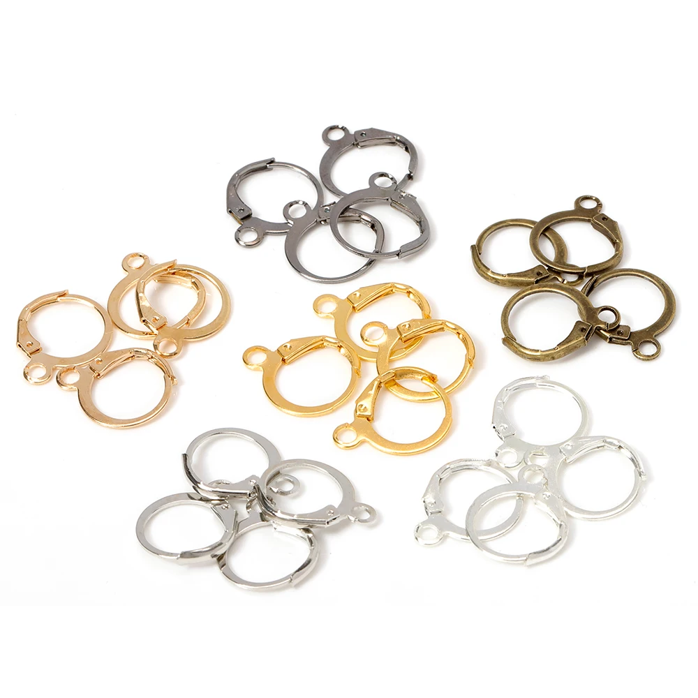 50 шт. Металлические серьги аксессуары для изготовления серег родиевые застежки