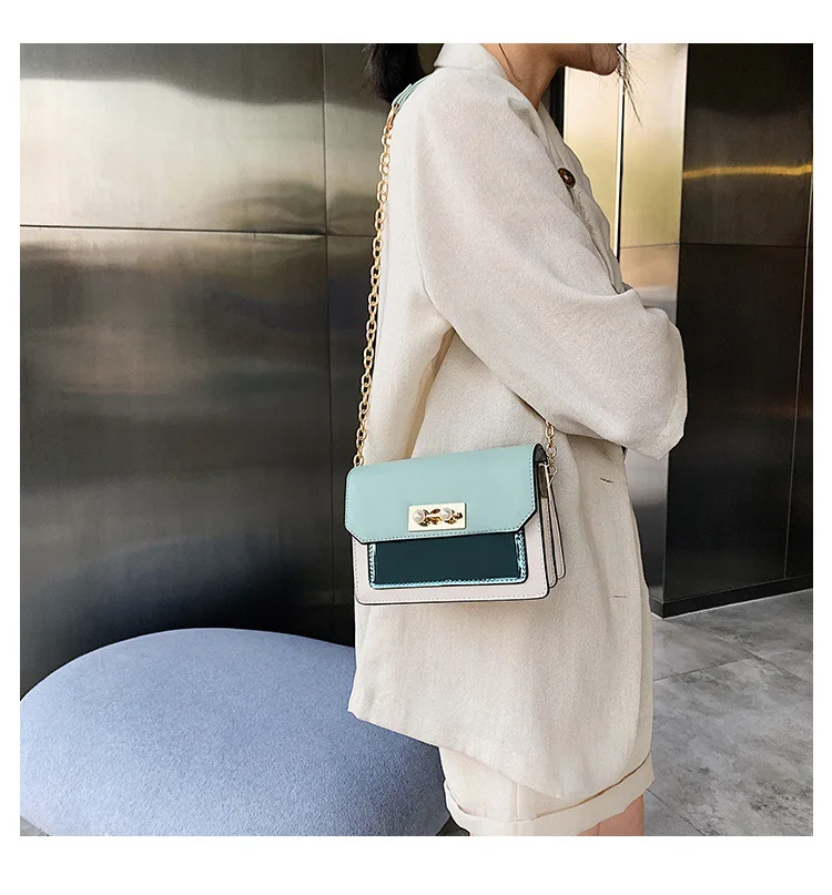 Кошелек клатч-сумка с клапаном на цепочке-ремень сумка-мессенджер кожаные сумки