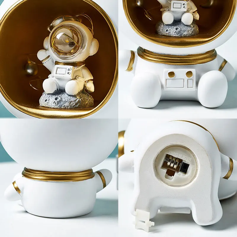 

Nordic Creative Astronaut Savings Piggy Bank Storage Tank Multifunctional Night Light Decoration Guest Toy Hall Home Decorations
