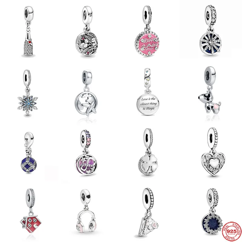 Подвеска-Шарм для браслета Pandora серебряная подвеска-счастливый лабрадор собака