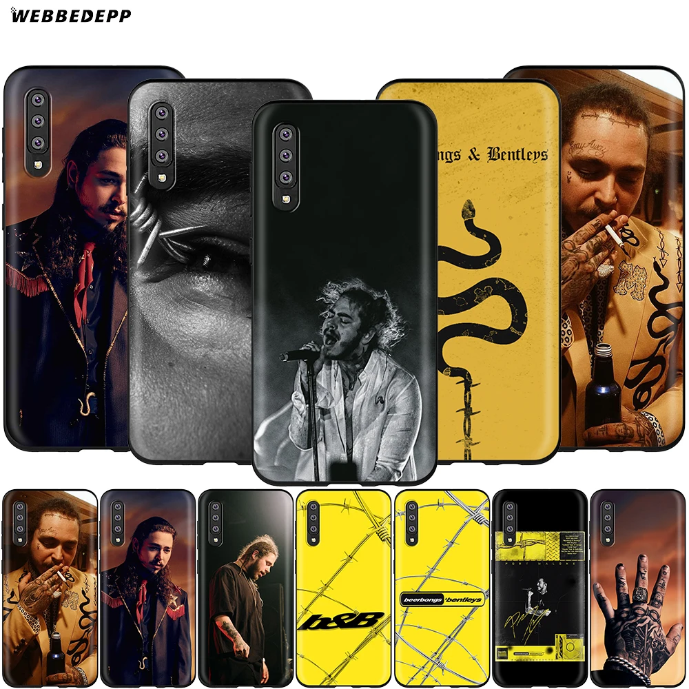 Webbedepp Post Malone Beerbongs чехол для Samsung Galaxy S7 S8 S9 S10 Plus Edge Note 10 8 9 A10 A20 A30 A40 A50 A60 A70 | Мобильные