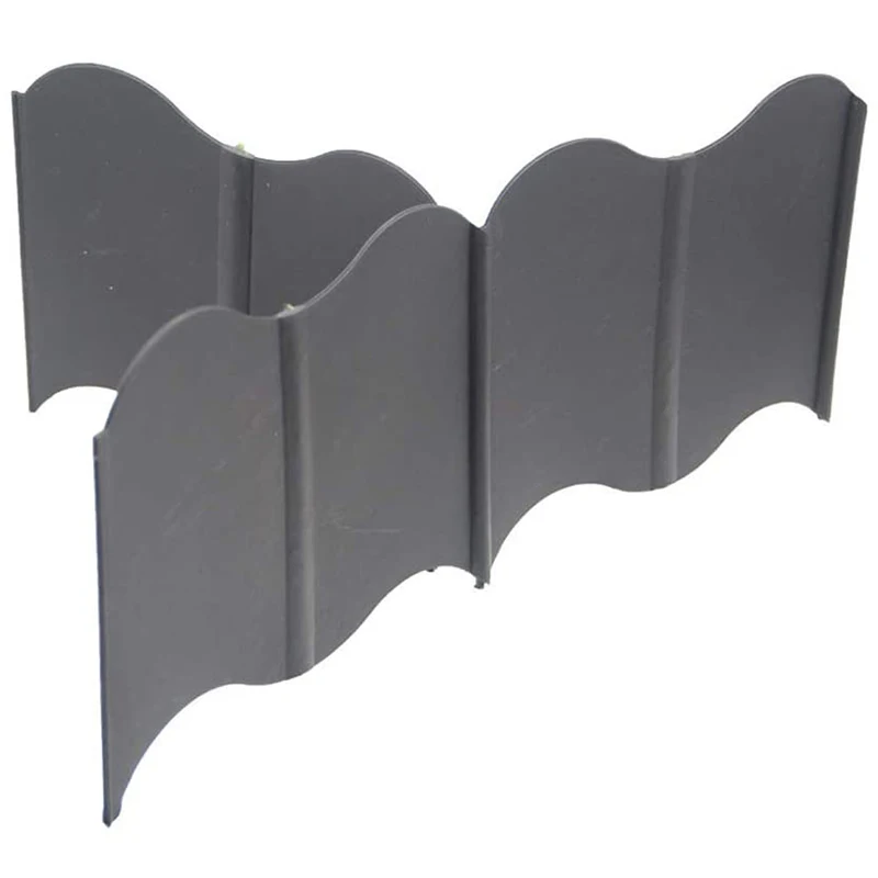 

30Pcs Landscaping Edging Kit,Heavy Duty No-Dig Pound-in Plastic Garden and Landscape Edging - Black