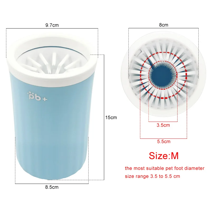 

Dog Foot Wash Cup Mug Muddy Paw Clean Tools Washer Puppy Pet Silicone Washing Brush Pet Product For Small Medium Large Dogs Cats