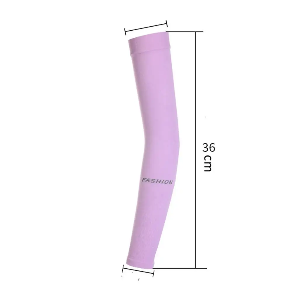 

1 Pair Ice Silk Arm Sleeves Summer Sports UV Protection Running Cycling Driving Cooling Reflective Sleeves
