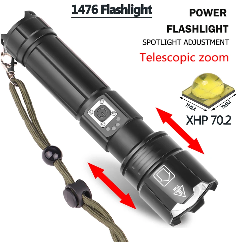 Litwod супер мощный Xlamp XHP70.2 XHP90 светодиодный вспышка светильник Мощный тактический