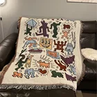 Пазл-пазл для отдыха на природе, плед, покрывало для дивана, шикарные украшения для дома, пылезащитный чехол, кондиционер, одеяло для кровати