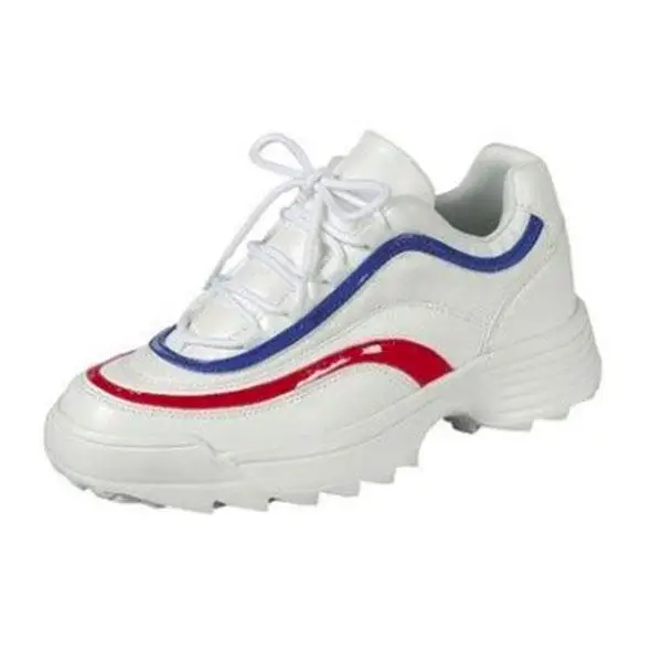 Новинка Роскошная дизайнерская обувь для женщин Белые кроссовки на платформе