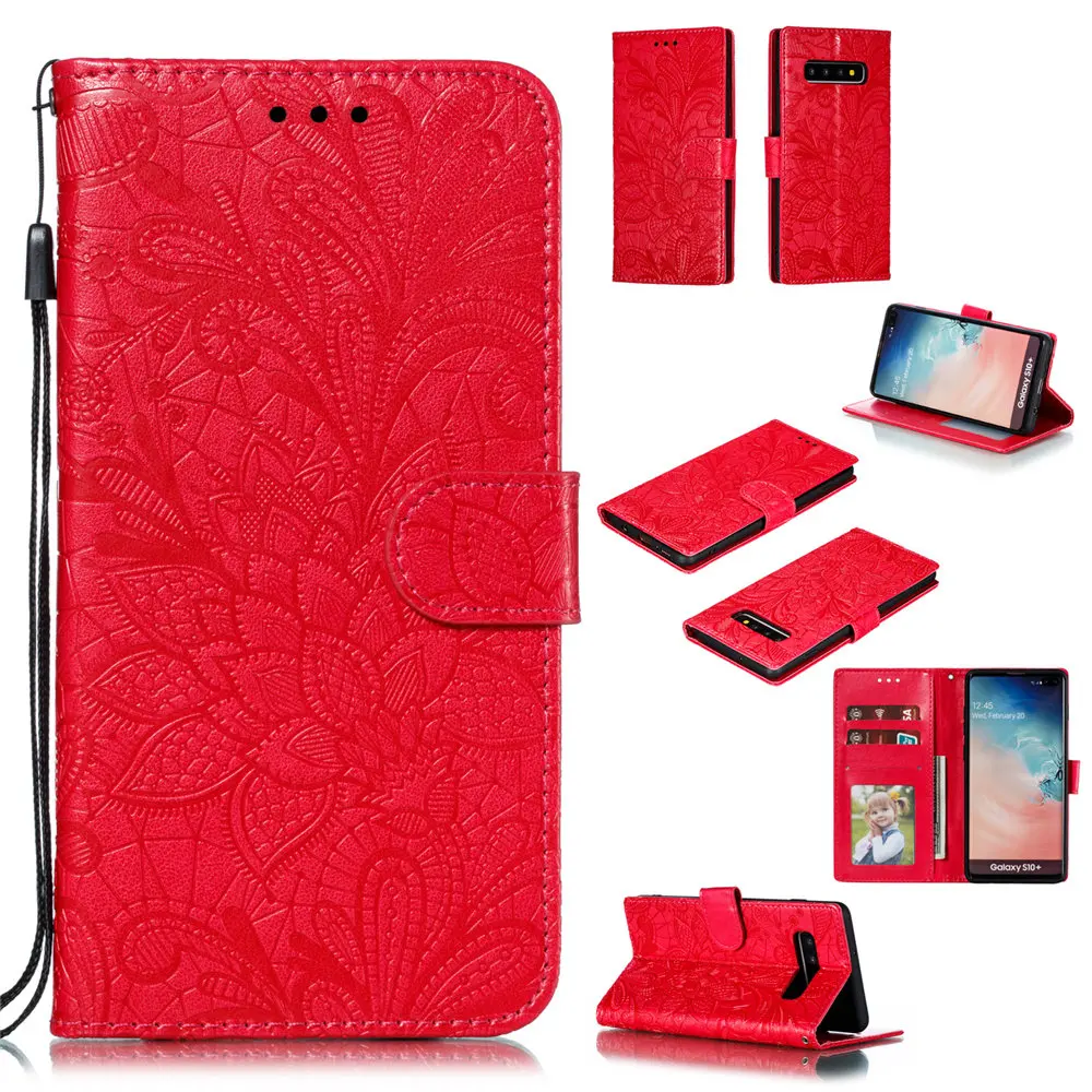 Чехол для samsung Galaxy S10e S10 S9 Plus Note 9 10 J4 J6 2018 Роскошный кожаный чехол телефона |