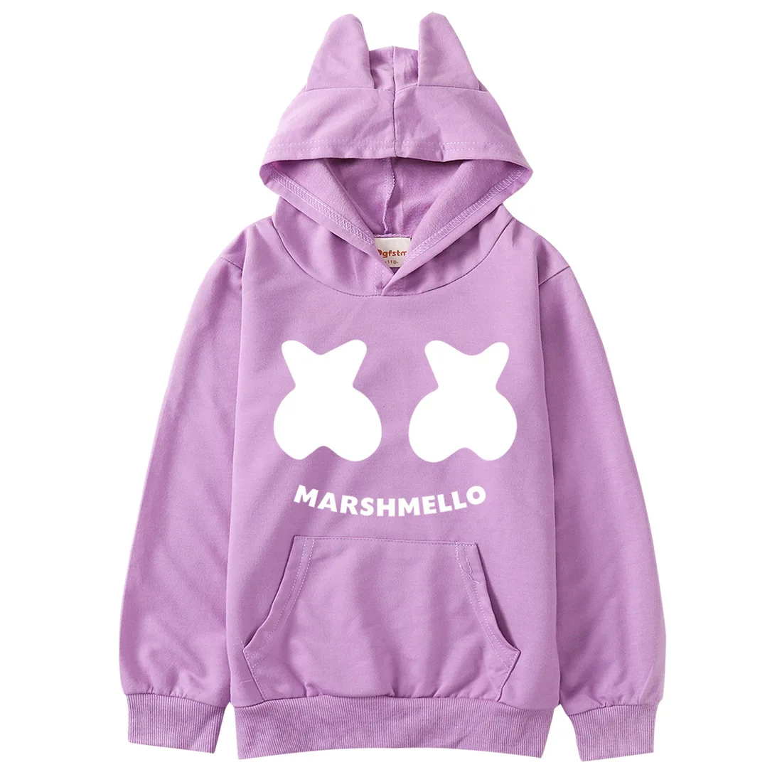 DJ Marshmello логотип лица одежда с кошачьими ушками для мальчиков повседневные