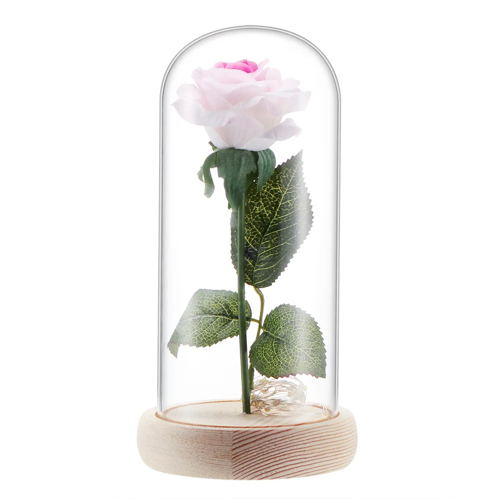 Красивая Светодиодная лампа с розами настольная цветком ночник романтическая на