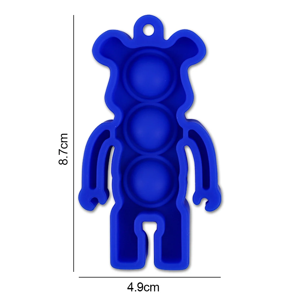 Humanoide empuje de oso de juguete autismo empujar burbuja sensorial Fidget ni&ntilde;os adultos estr&eacute;s juguete del rompecabezas juguetes de la descompresi&oacute;n-5