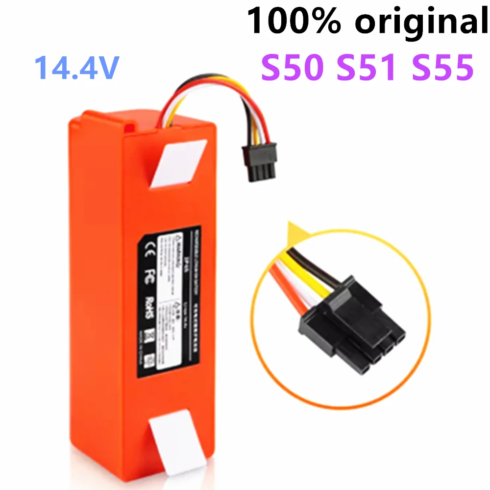 

free shiping Original Robotic Vacuum Cleaner Replacement Battery Xiaomi Robot Roborock S50 S51 S55 Accessory Spare Parts Battery