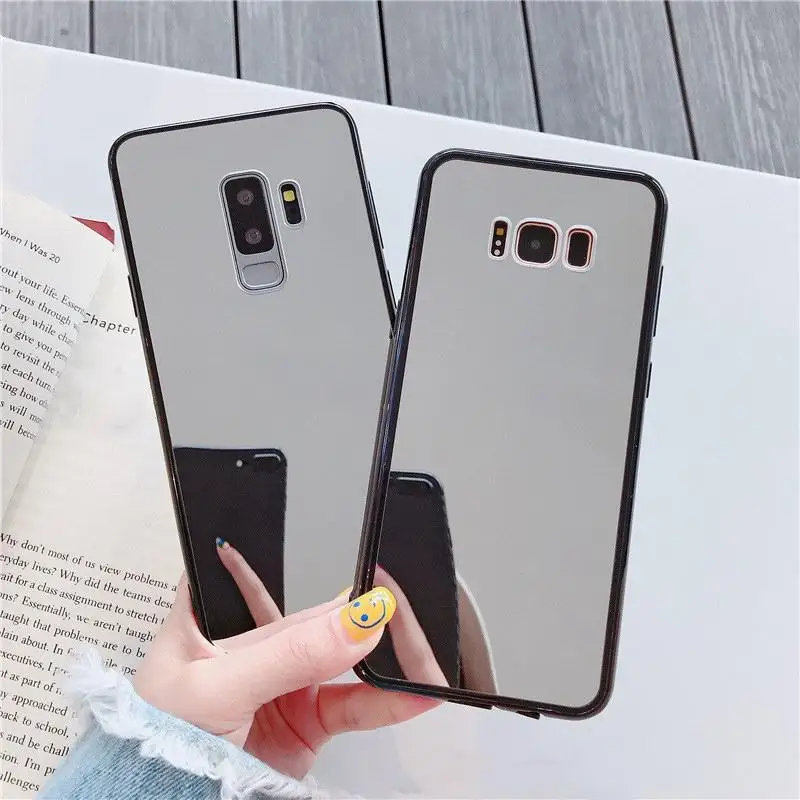 Полностью зеркальный чехол для телефона Samsung A71 A70 A50 A40 A30 A20 мягкий Galaxy J4 J6 J8 A6 A8 Plus S8