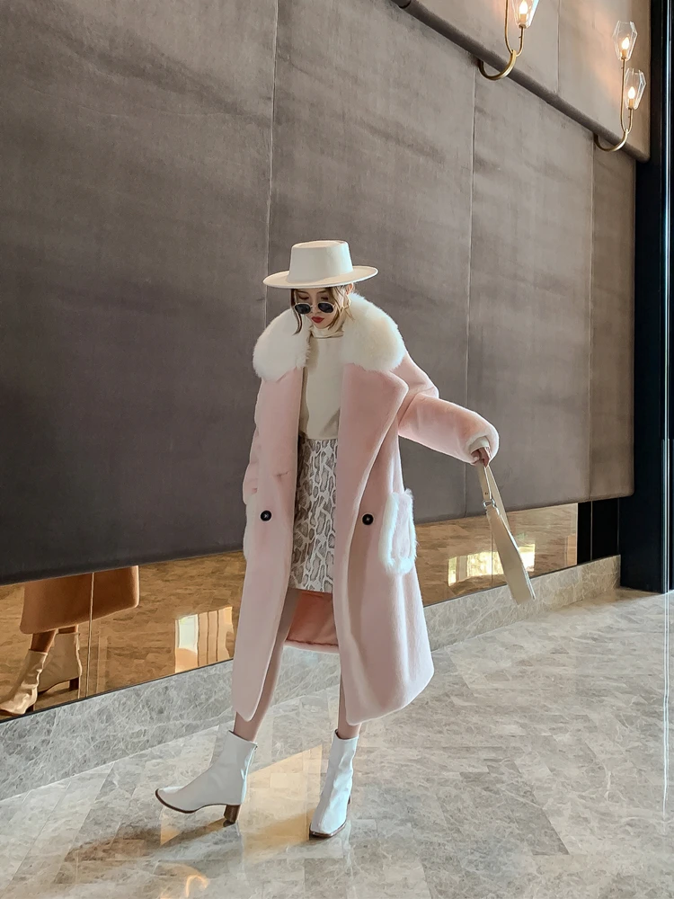 2020 женская одежда Зимняя верхняя пальто новая зимняя норковая меховая шерстяная