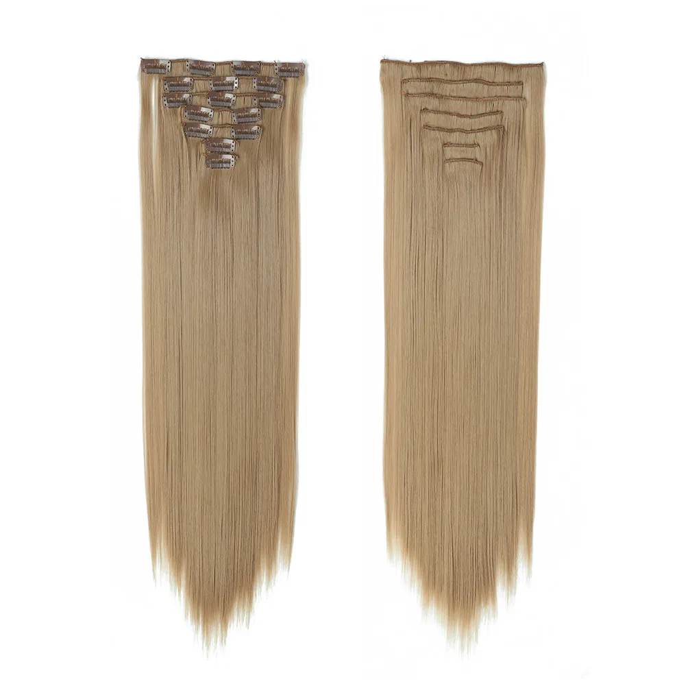 Valenwigs 22 &quot100 г Синтетические длинные прямые волосы чистого цвета 7 шт.