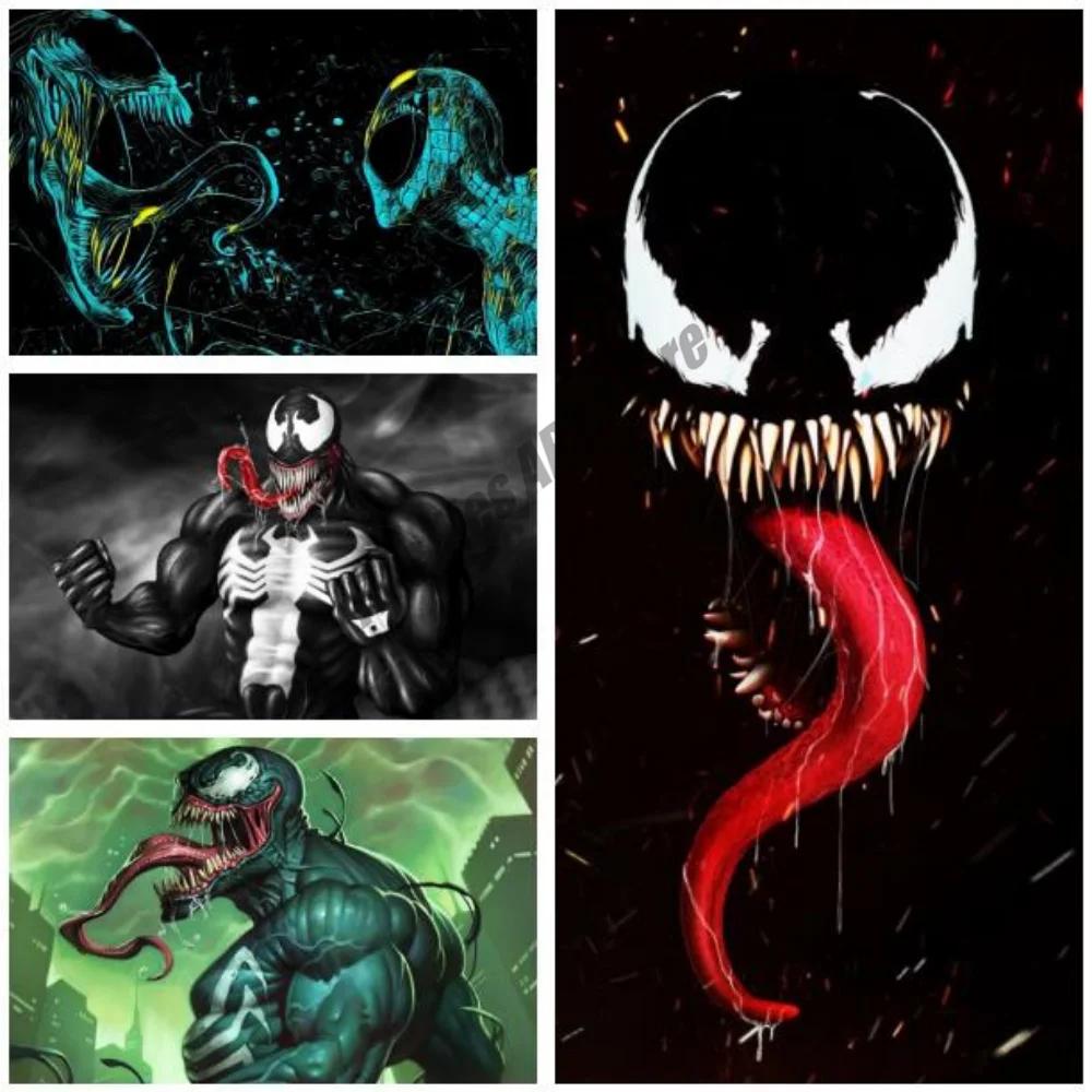 

Marvel Superhero Wall Art Canvas Painting Venom Deadly Guardian Movie Posters and Prints Home Decor Pictures Room Decoration
