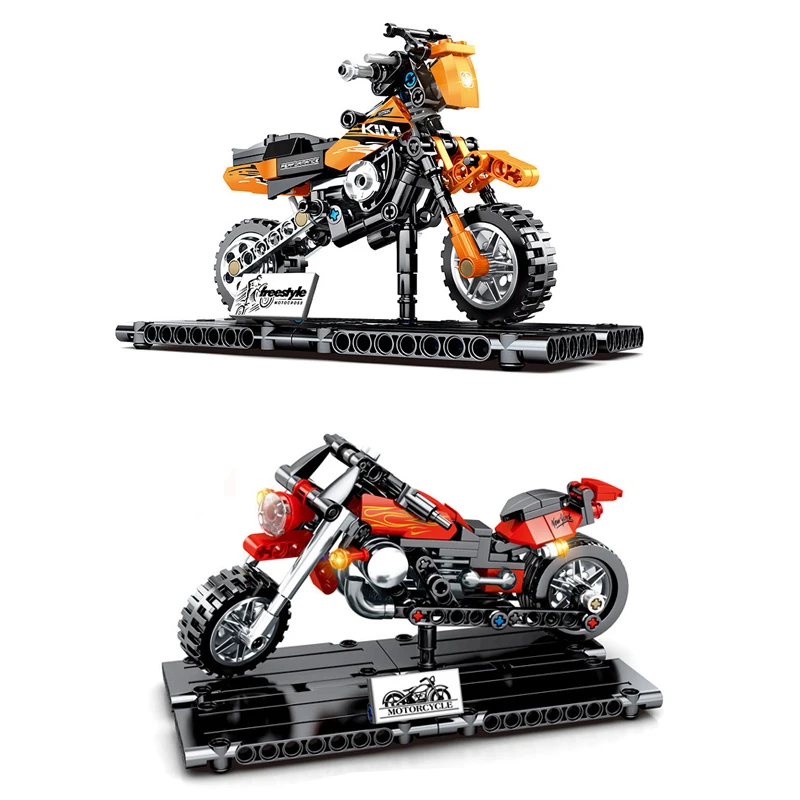Технические внедорожные мотоциклетные строительные блоки подходят для