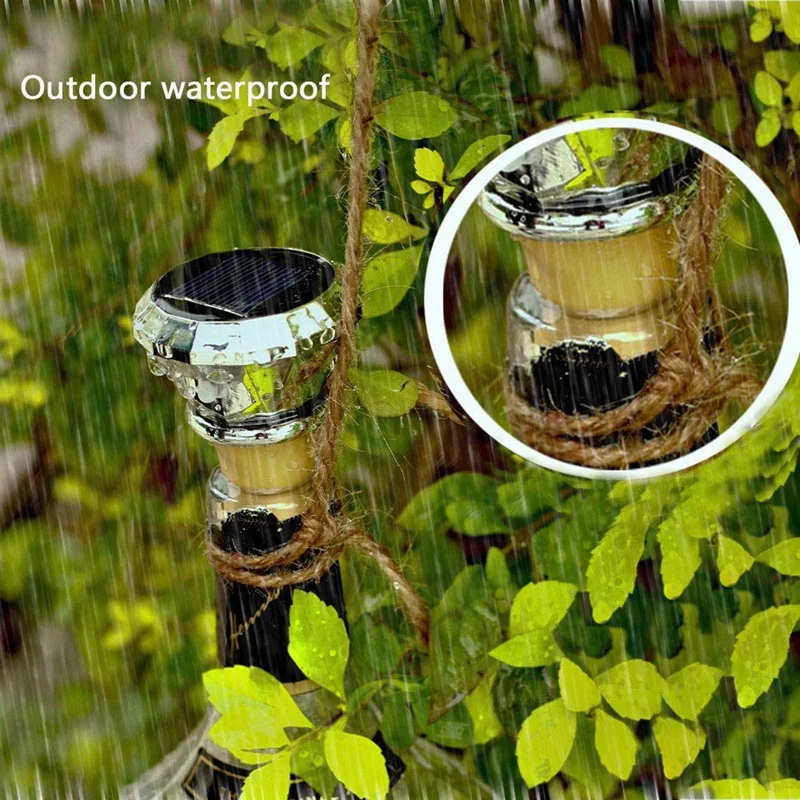 

10 Packs Bottle Lights Solar Wine Bottle Lights 20 LED Outdoor Waterproof Fairy Light Strings for Wine Bottle Decoration
