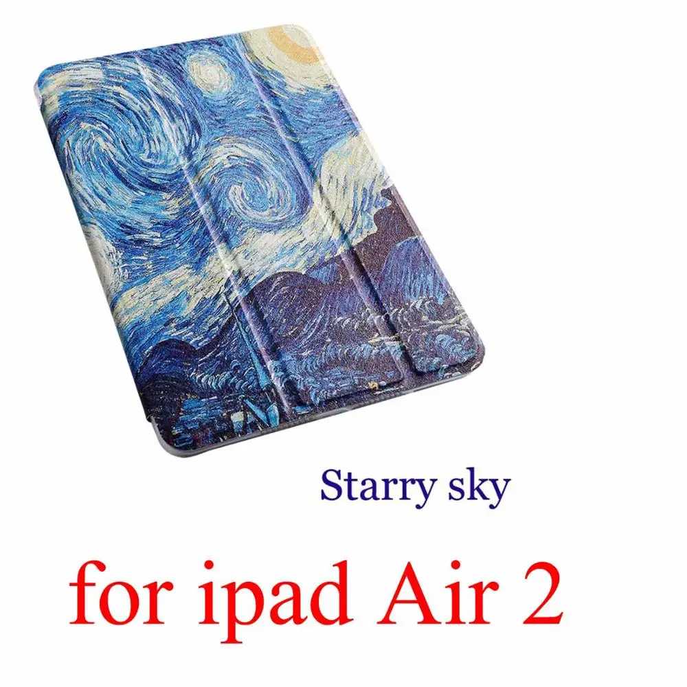 for ipad Air 2 Чехол для планшета с мультипликационным принтом для Apple ipad 2 3 4 9,7 Pro Smart wake Sleep fundas fold Stand cardined cover capa bag для Air 1 2 - Цвет: for ipad Air 2