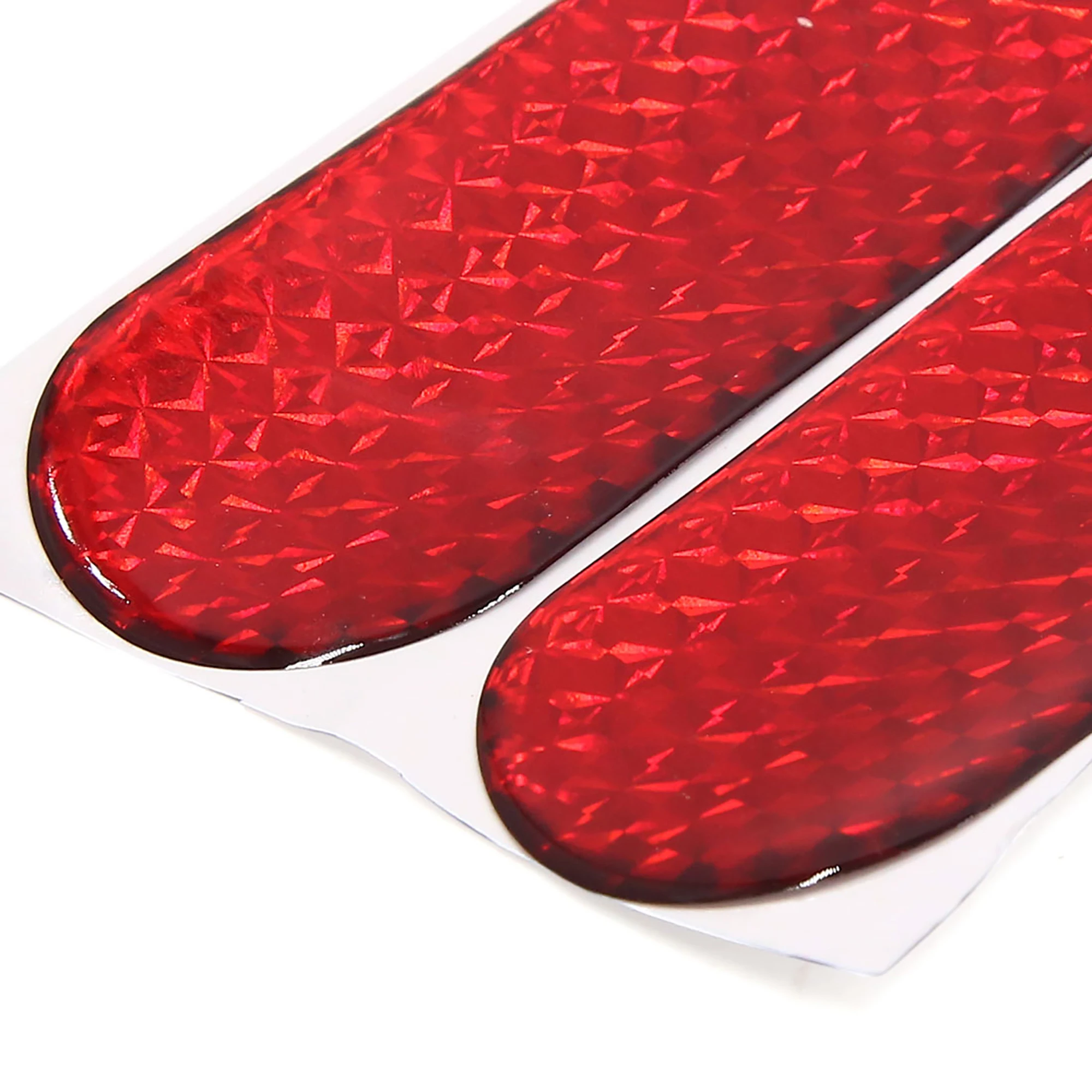 X AUTOHAUX 2 шт. 12 см x 4 автомобильная внешняя наклейка Светоотражающая красная