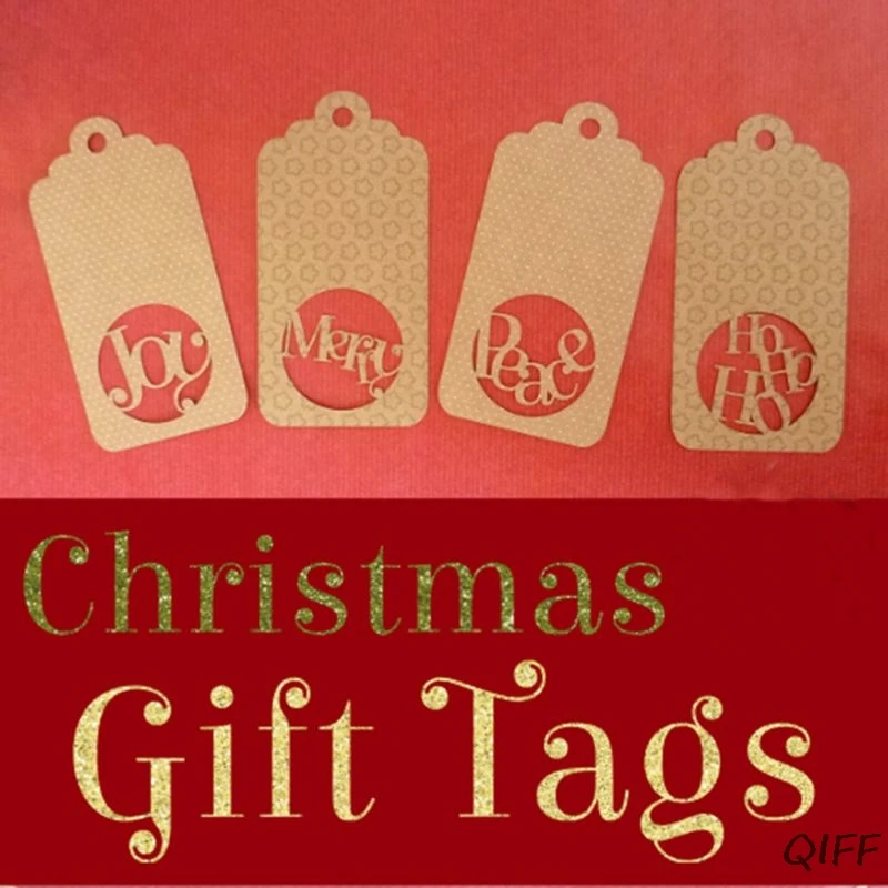 Merry Happy Joy металлические режущие штампы Трафаретный Скрапбукинг DIY штамп для