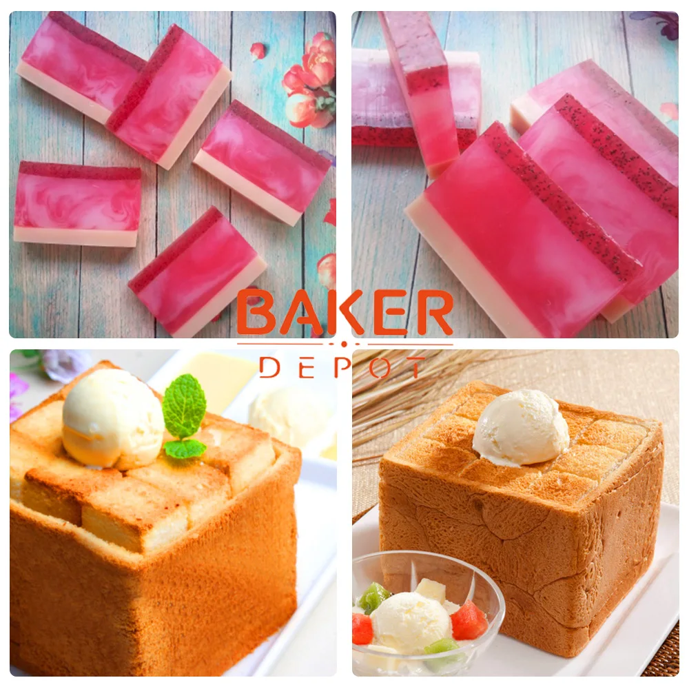 Силиконовая форма для мыла 500 мл силиконовая торта тостов квадратного хлеба