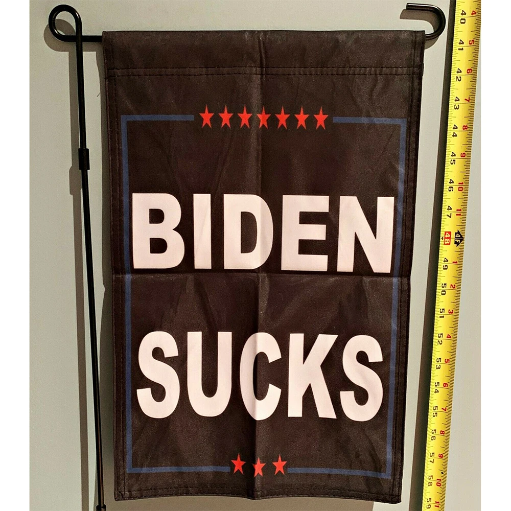 

12'' x 18" U.S. Trump Brown Election Flag BIDEN SUCKS Flag America President election Banner
