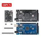 10 шт. MEGA2560 PRO Mega 2560 R3 CH340GATmega2560-16AU MicroUSB совместимый с Mega 2560 с Загрузчиком синийчерный для Arduino