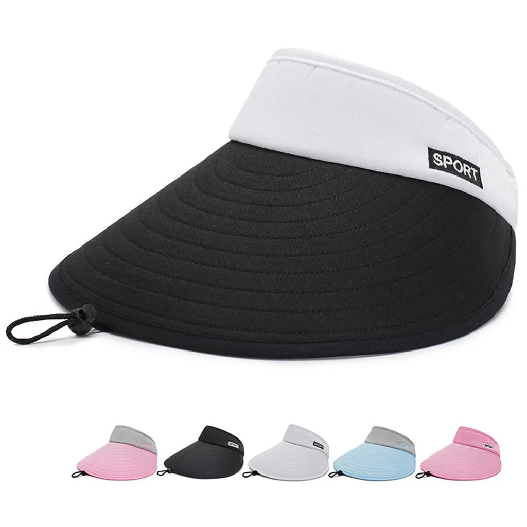 SAGACE Кепка для бега мужчин и женщин Солнцезащитная Складная Большая лица пустая