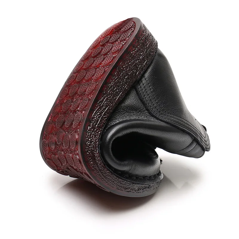 

GKTINOO Winter Genuine Leather Ankle Boots Handmade Lady Soft Flat Shoes Comfortable Casual Moccasins Side Zip Ankle Boots