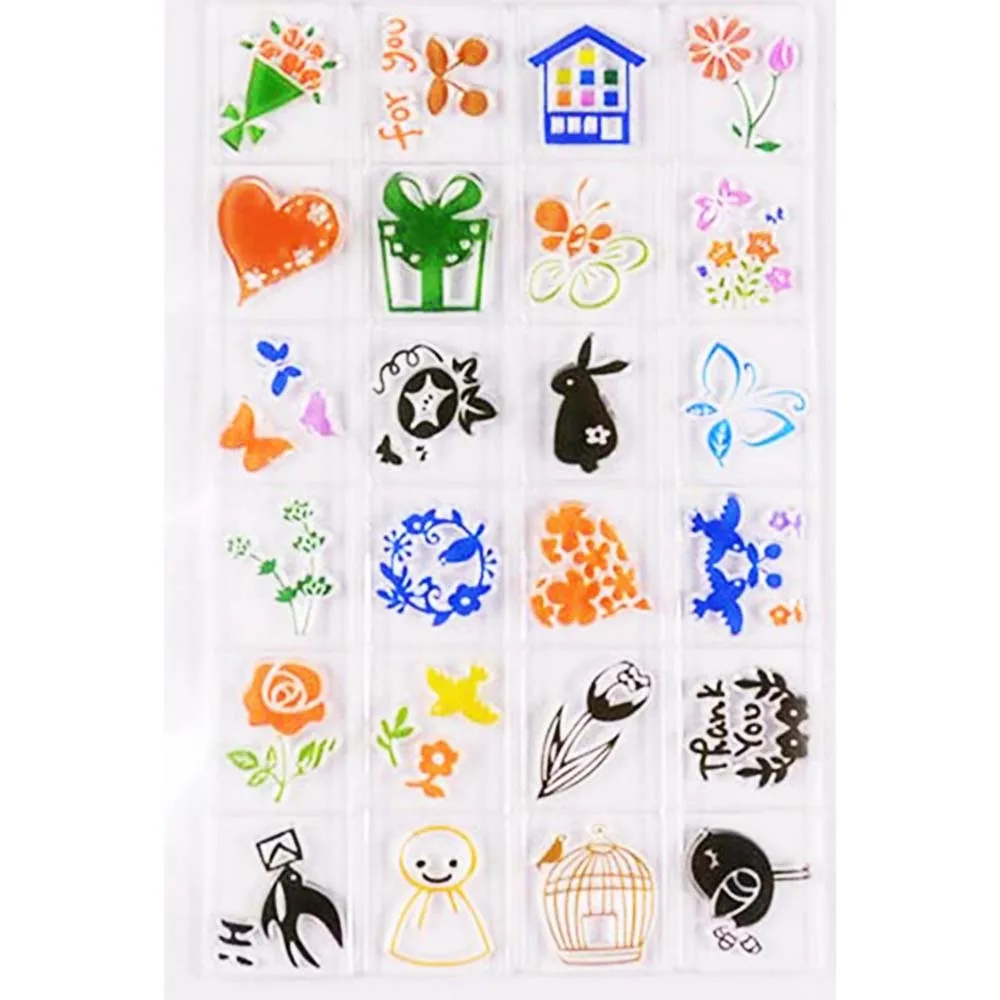 Милые знаки для блокнота прозрачный штамп сделай сам Скрапбукинг/изготовление