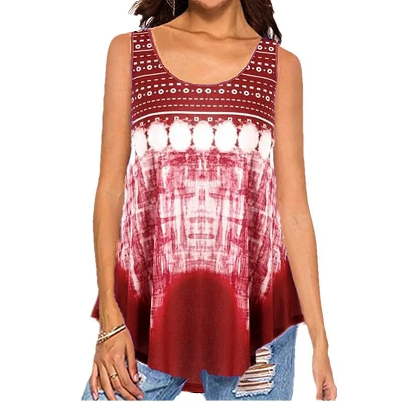 

Women's Printed Fashionable Vest T-shirt