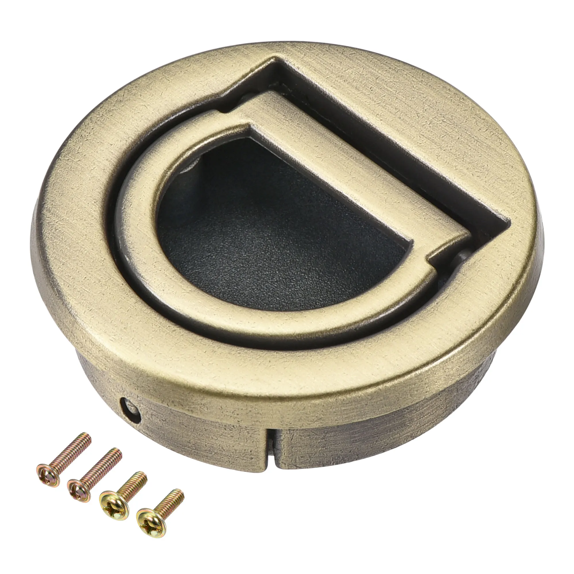 

Uxcell Flush Pull Ring Handle 40.5x11mm, 3pcs Plane Drawer Door Pull, Bronze Tone