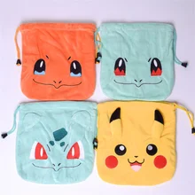 20cm Cartoon Toy Storage Bag Pokemon Plush Toy Children Christmas Gift Bag Pokemon Candy Bag Drawstring Kids Storage Bag.75z