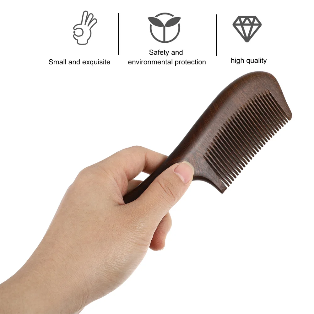 

3pcs Portable Sandalwood Combs Scalp Combs Personal Hairdressing Tools