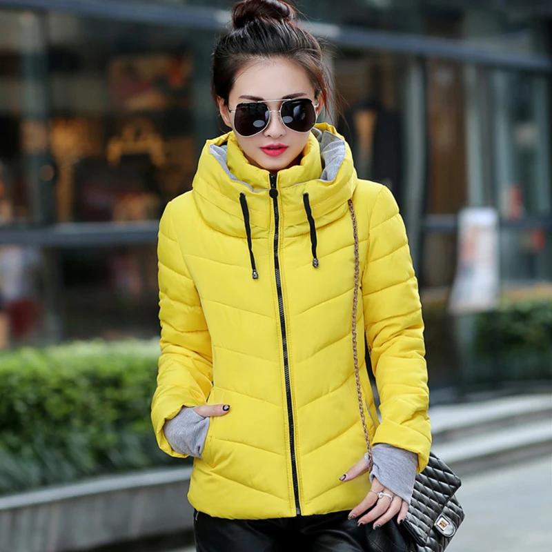 

2021 Autumn and Winter New Women's Down Jacket Short Hooded Casual Fashion Thickened Warmth and Comfortable Self-cultivation